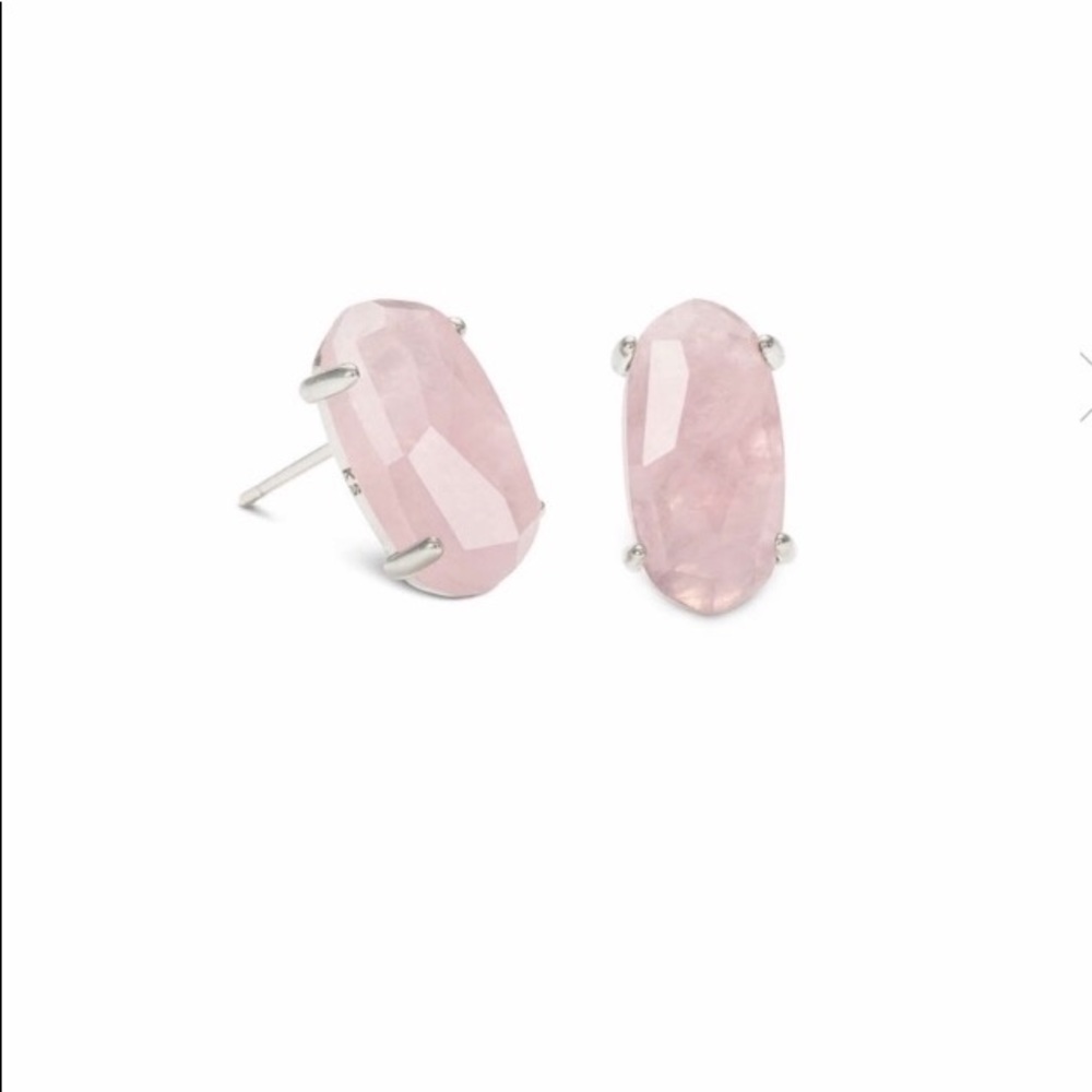 Kendra Scott Betty Silver Stud Earrings in Rose